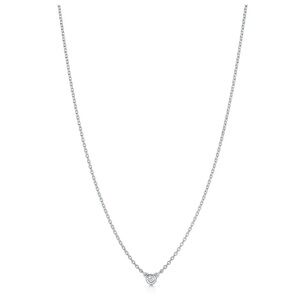 Tiffany & Co Single Diamond Pendant in Silver